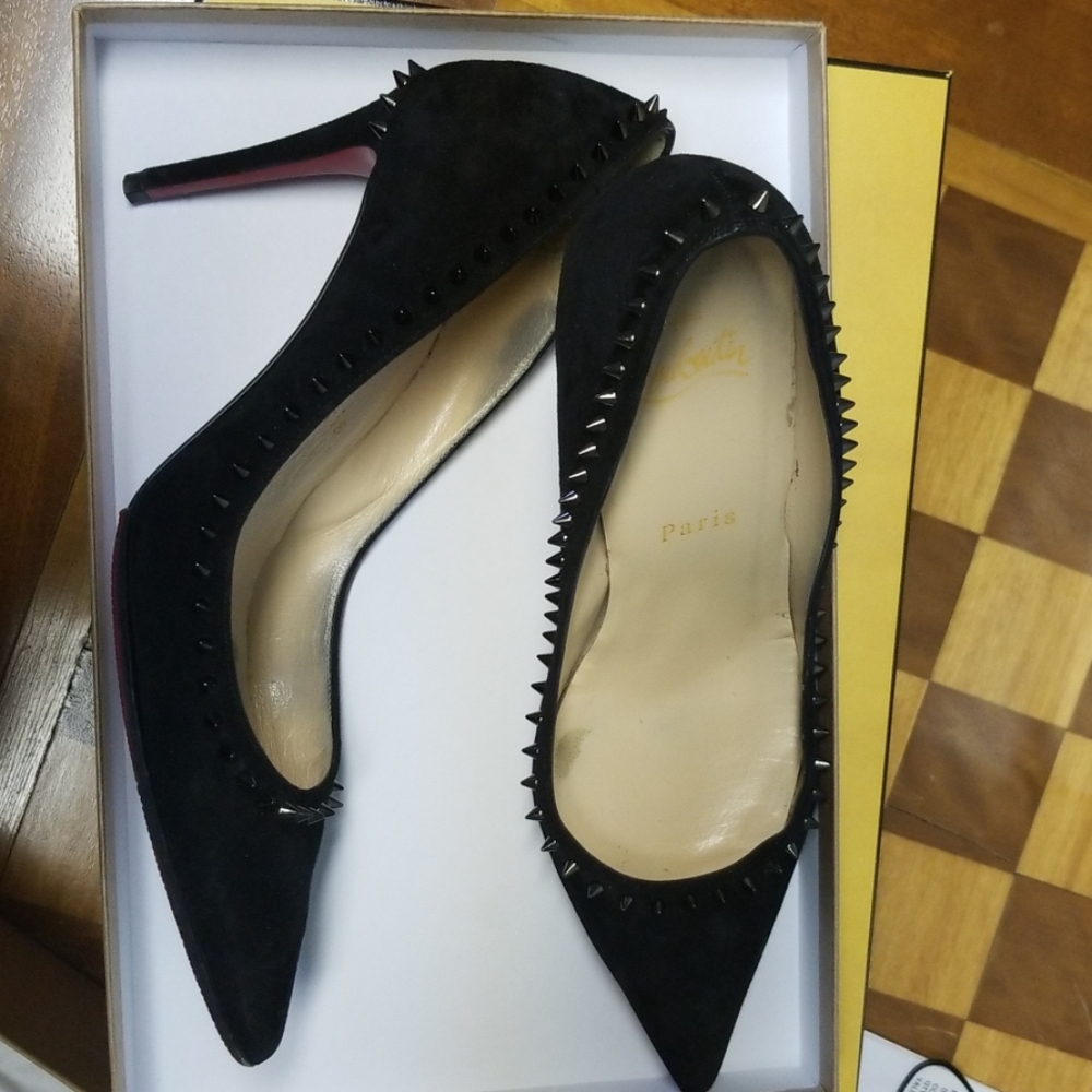 Christian louboutin studded heels
